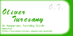 oliver turcsany business card